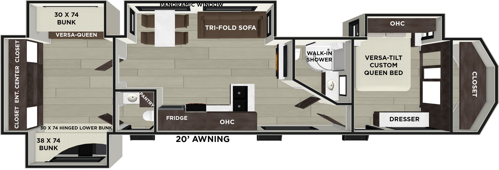 Wildwood Lodge 42QBQ Floorplan